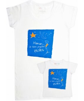 Vêtement mère-fille : Tunique et T-shirt 