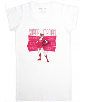 Tee-Shirt-Tunique pour MAMAN "Super Maman"