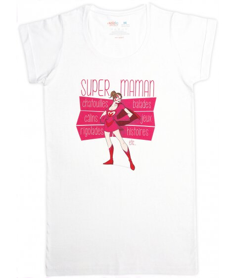 Tee-Shirt-Tunique pour MAMAN "Super Maman"