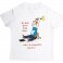 Tee-Shirt garçon blanc "Je veux bien être sage…mais je commence demain" signé Nathalie Jomard
