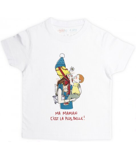 T-Shirt garçon blanc 