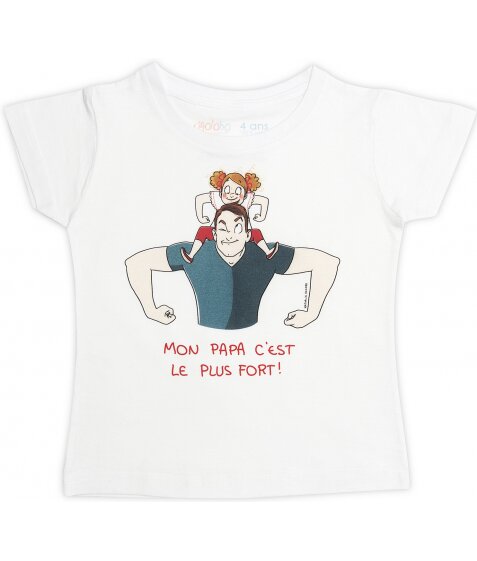 Tee-Shirt fille blanc 