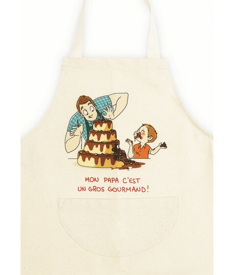 Tablier garçon écru 
