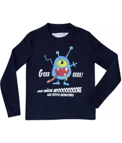 T-Shirt mixte bleu marine "Monstre" 2-10 ans