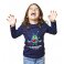 T-Shirt mixte bleu marine "Monstre" 2-10 ans