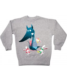 Sweat-Shirt enfant mixte LOUP signé Philippe Jalbert