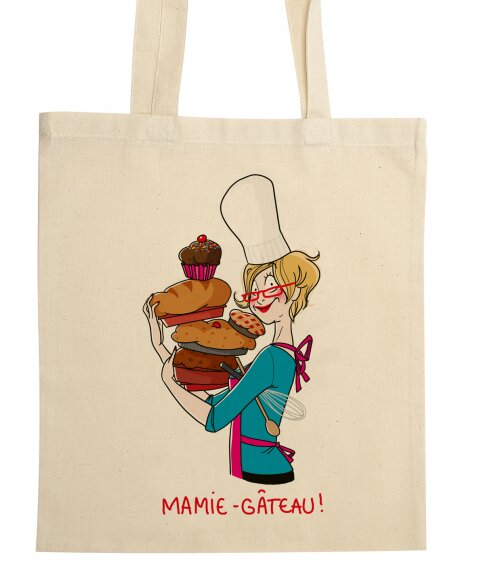 NOUVEAU ! Cadeau pour mamie : Sac "Mamie Gâteau"