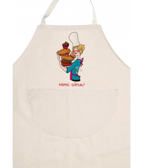 Tablier de cuisine pour mamie "Mamie Gâteau"
