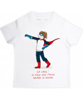 NOUVEAU : T-shirt garçon Super-Héros signé Nathalie Jomard
