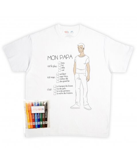 T Shirt à colorier pour papa