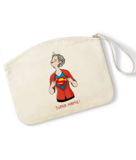 Pochette Super Mamie signée Nathalie Jomard
